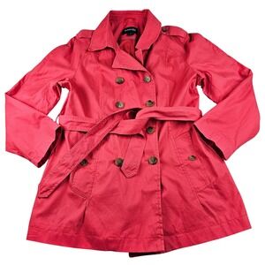 St. John Red Trench Coat